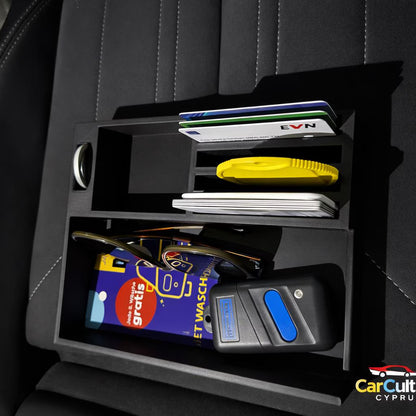 Audi Q8 Organizer e-tron Side Storage – Left Dashboard Compartment Insert black