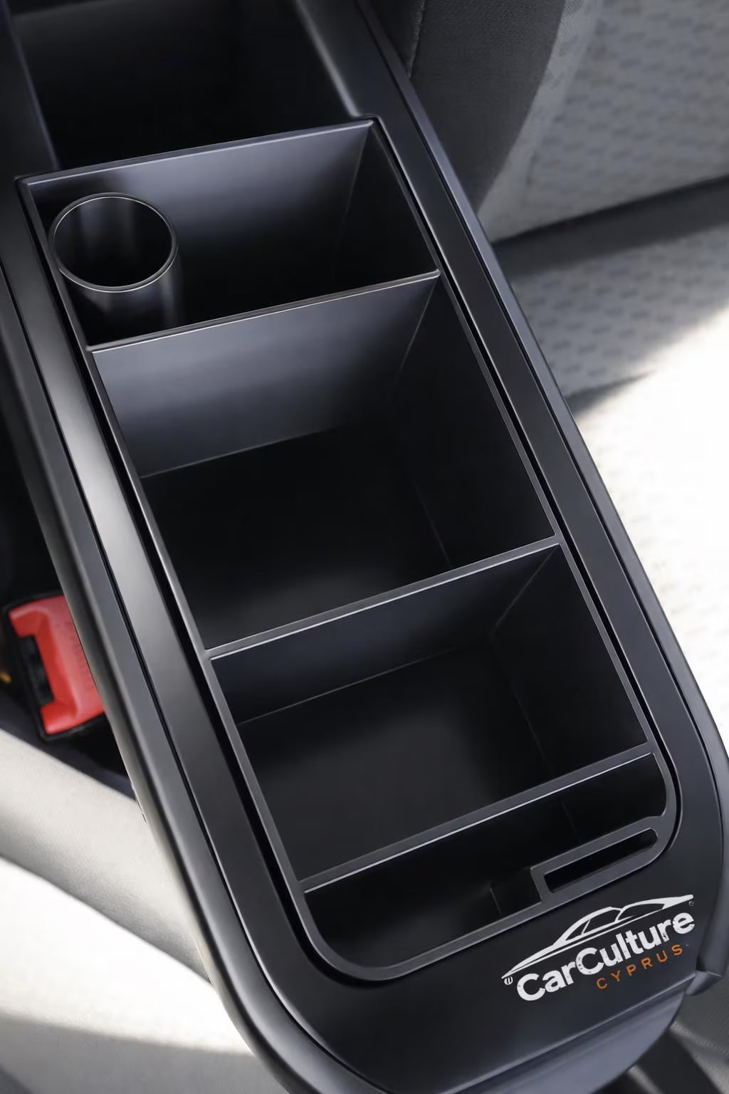 Skoda Fabia Organizer Armrest Insert – Center Console Storage Divider (2014+) black