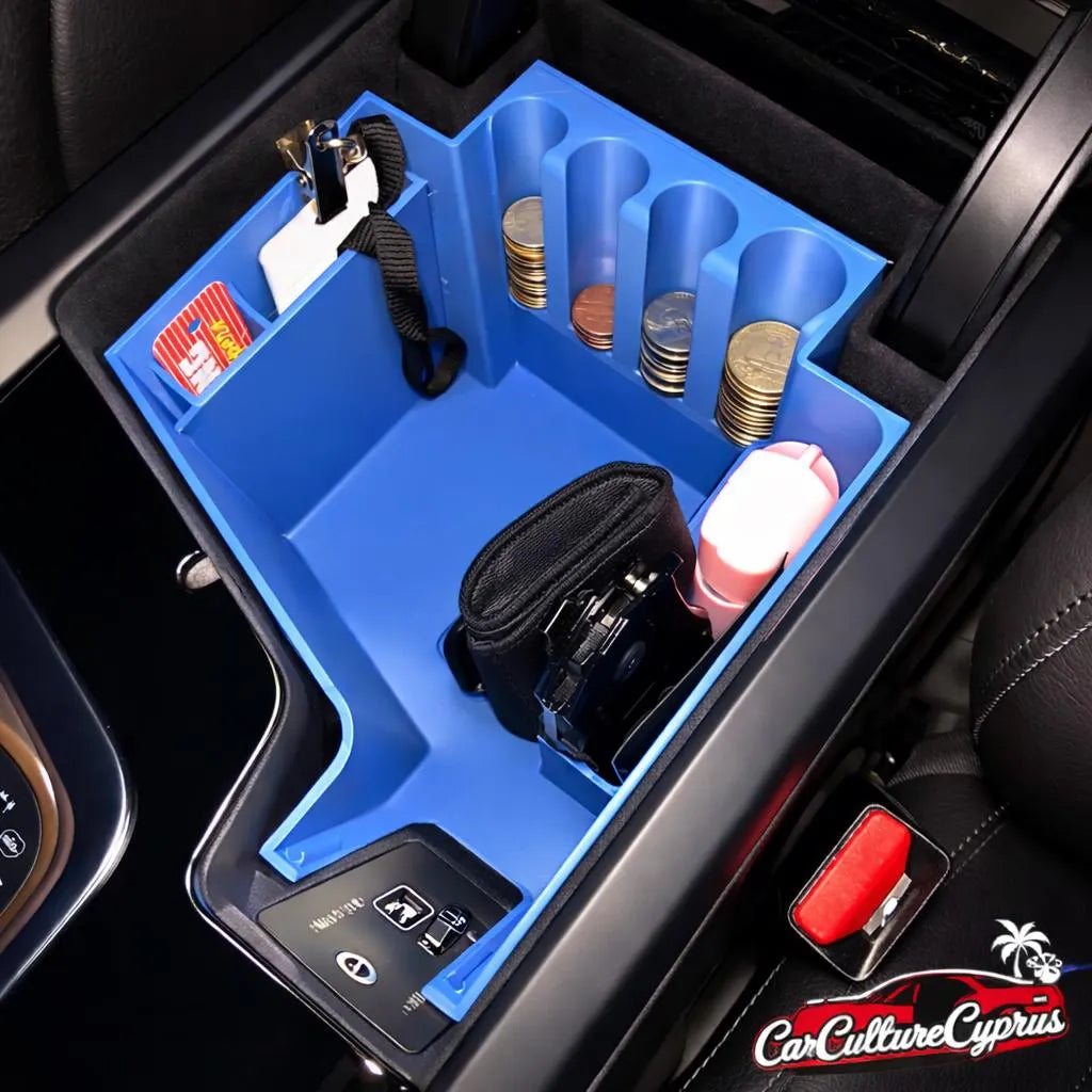 Volvo Organizer XC90 / V90 / S90 Center Console Insert – Storage Divider Tray black