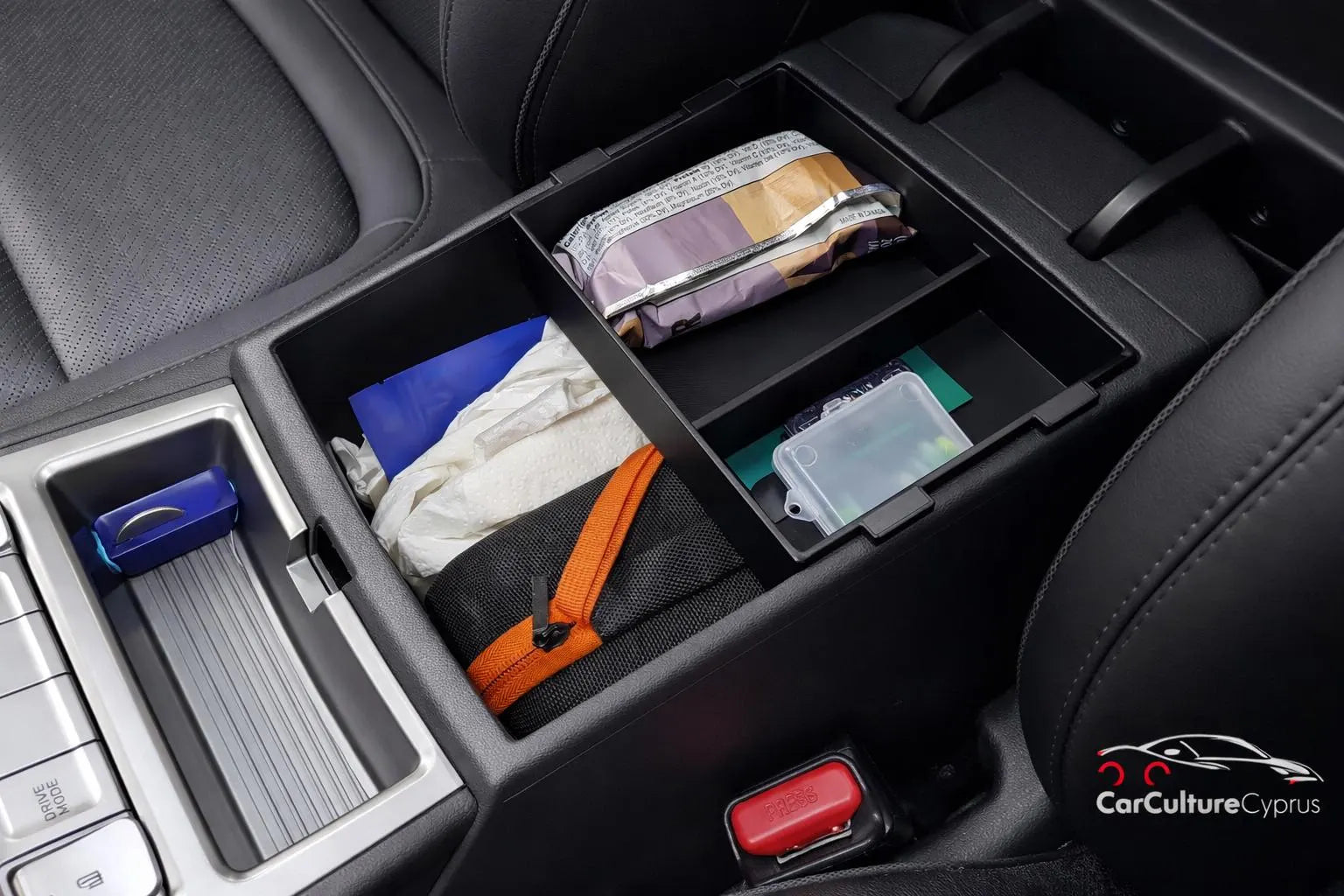 Hyundai Organizer Kona Electric (2019) Sliding Armrest Tray Insert – Center Console black.