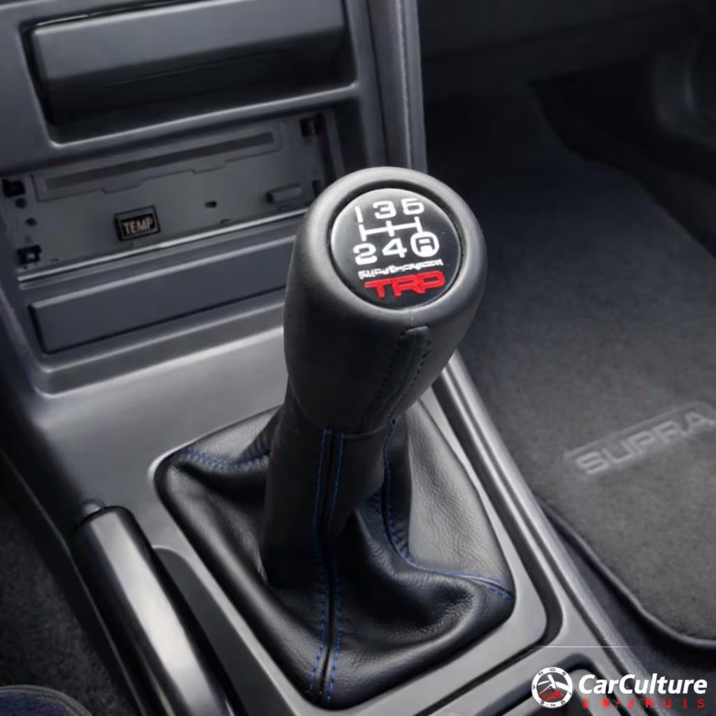 Toyota Supra MK3 Shifter Boot Frame – Manual Swap Replacement Bracket black.