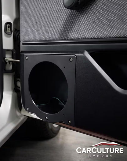 VW Golf MK2 Speaker Adapter Door  Pair – 5.25" (130mm) Upgrade Mounts black.