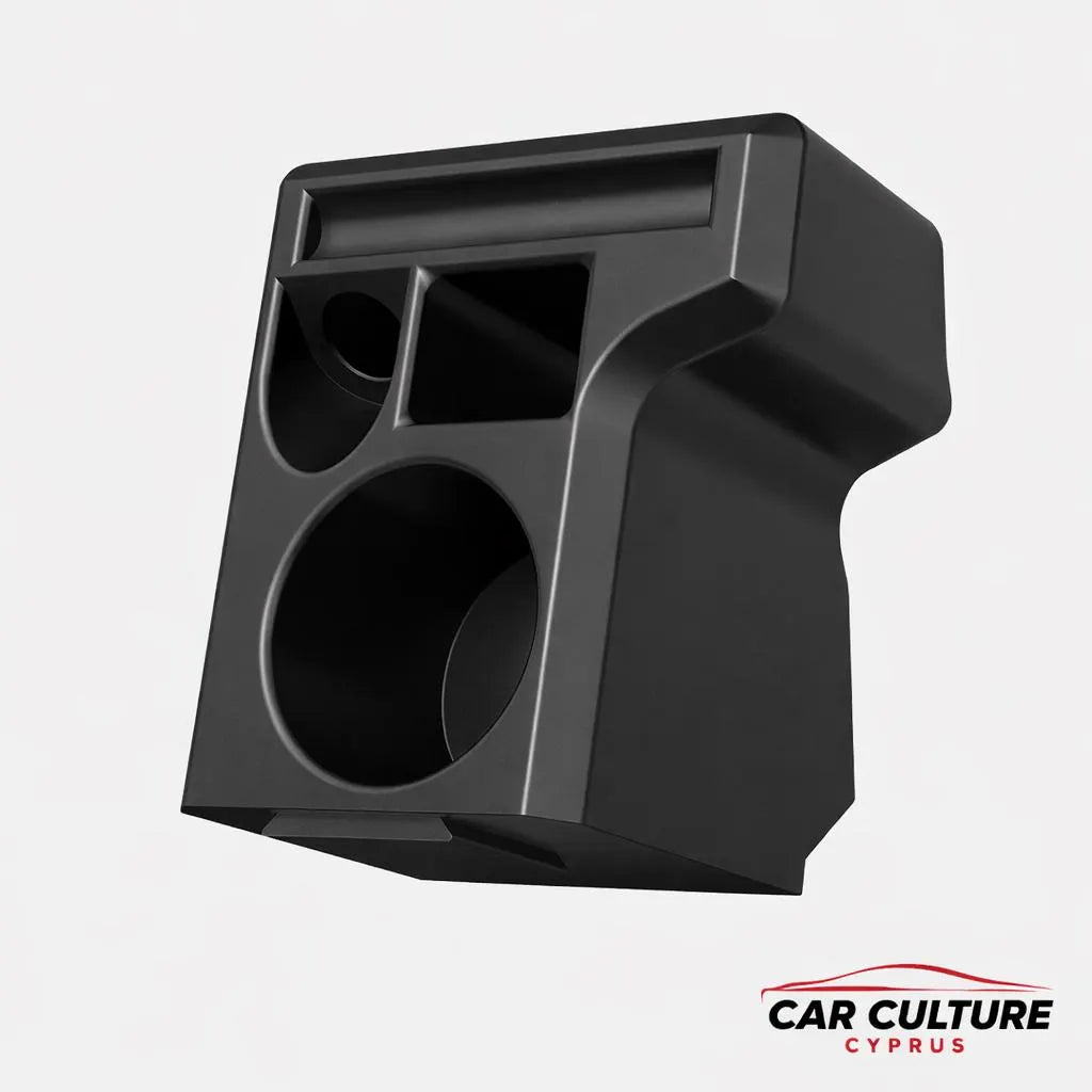 Toyota Land Cruiser 70 Series (VDJ79) Centre Console – Storage & Cup Holder Upgrade black.
