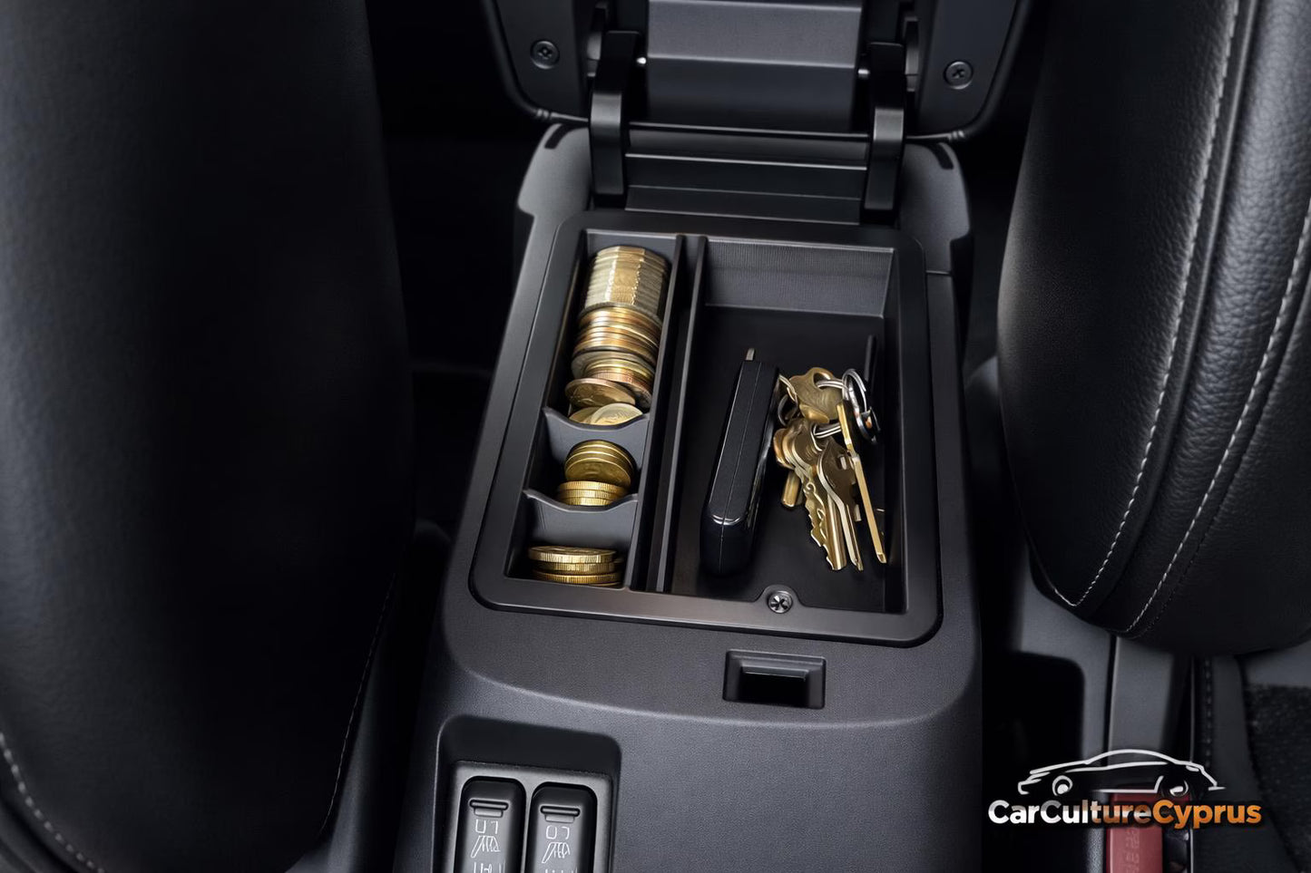 Mitsubishi Lancer X Armrest Organizer Insert – Center Console Storage Tray