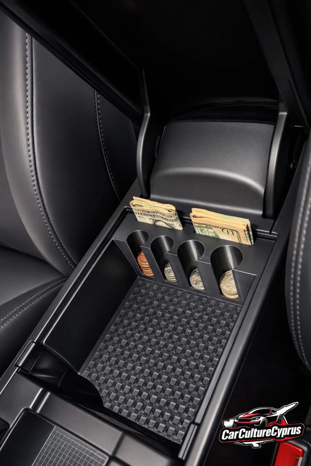 Hyundai Ioniq 6 Armrest Insert Tray – Center Console Organizer (2 Versions) black