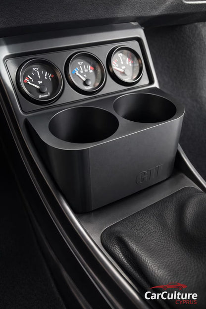 VW Golf MK1 Cup Holder GTI Center Console  – Dual Drink Insert Upgrade black.