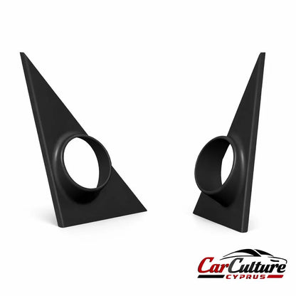 BMW E30 Tweeter Speaker Mounts – 42mm Door Sail Panel Adapters (Pair) black