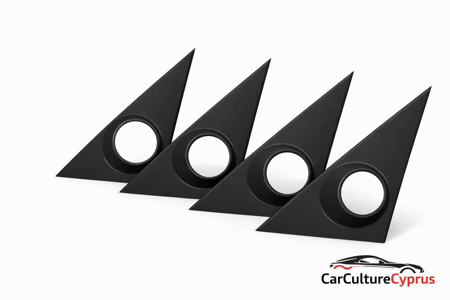 BMW E30 Tweeter Pod Set – A-Pillar / Door Triangle Speaker Mount