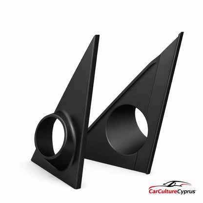 BMW E30 Tweeter Pod Set – A-Pillar / Door Triangle Speaker Mount