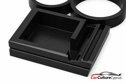 VW T2 Ashtray Replacement with Dual Cupholder & Phone Slot – 1976+ Bay Window Organizer.