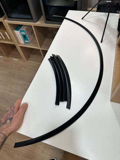 Nissan 350Z 380RS Style Fender Flares: ASA Plastic Extension Kit (8 Pieces)