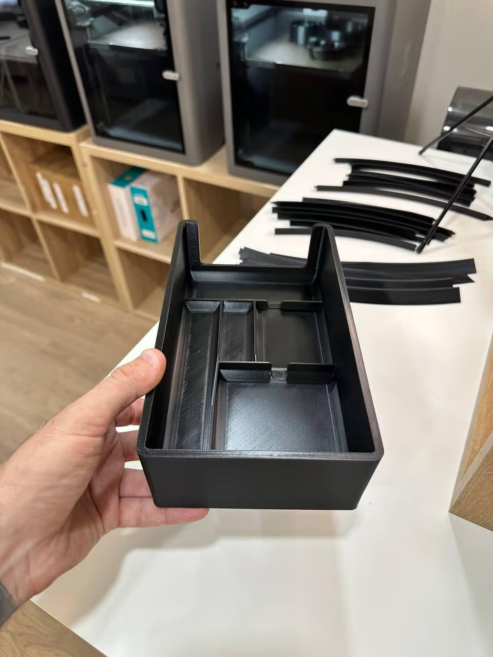 Plateau de console centrale Audi B9 (sans prise 12V) — Noir