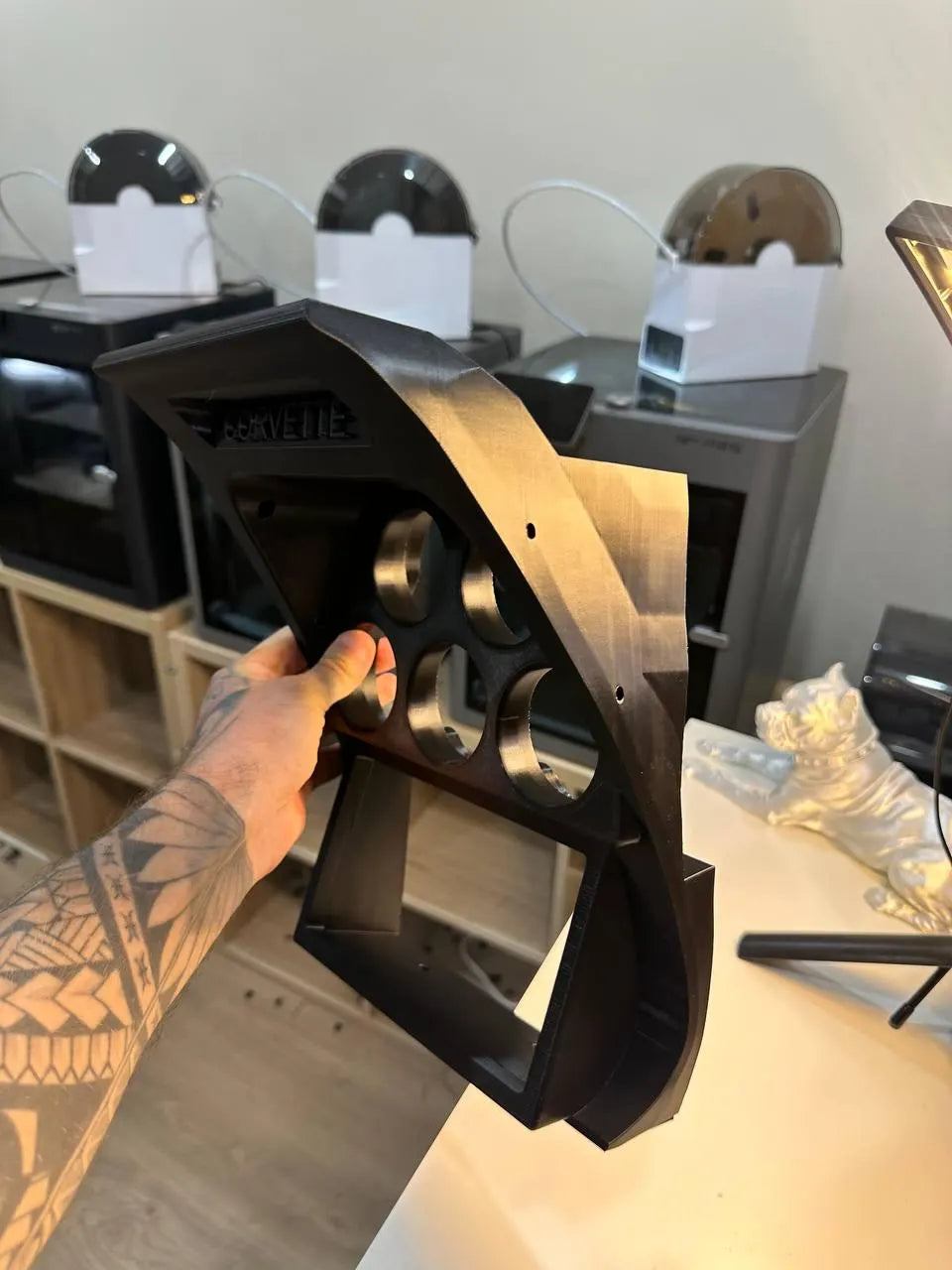 1969 C3 Corvette Radio- und Instrumentenblende – Dakota Digital Armaturenbrett mit Anzeigen