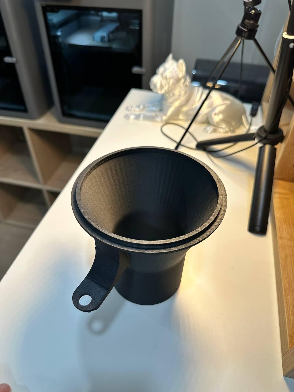 BMW E34 Headlight Intake Funnel Black | Engine Bay Cold Air Performance Upgrade