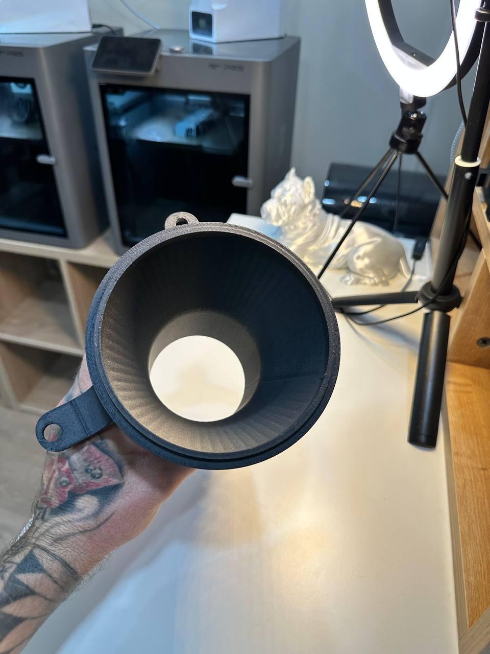 BMW E34 Headlight Intake Funnel Black | Engine Bay Cold Air Performance Upgrade