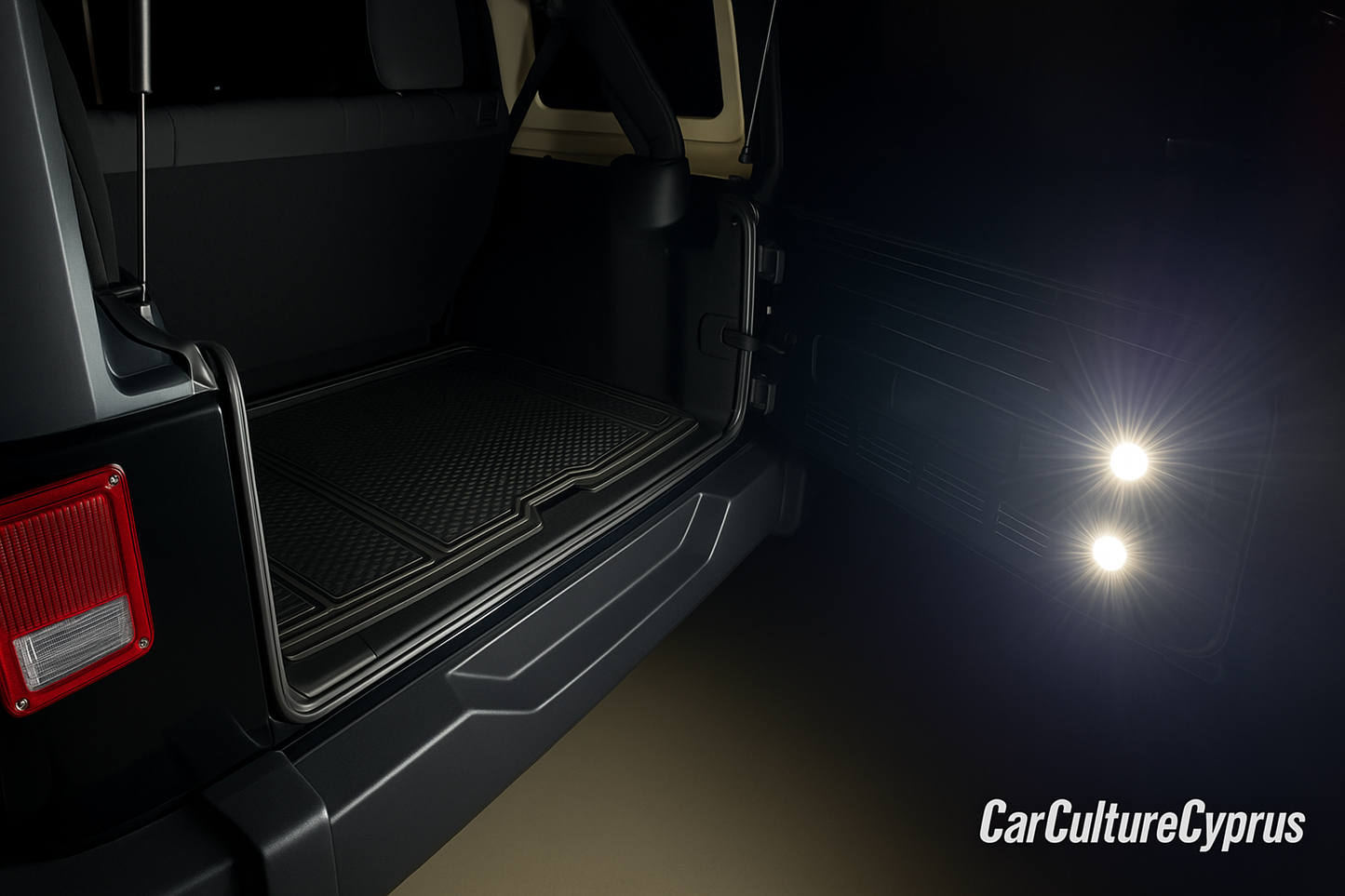 Jeep Wrangler JK Tailgate Vent Interior Light Mount