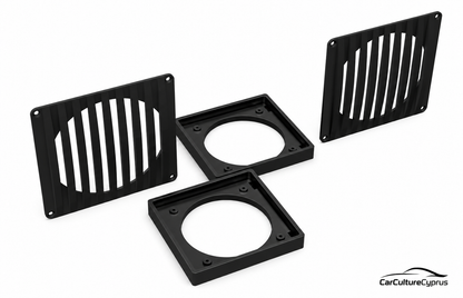 Nissan Micra K10 Rear Speaker Box Set – 4" Boxes & Grilles