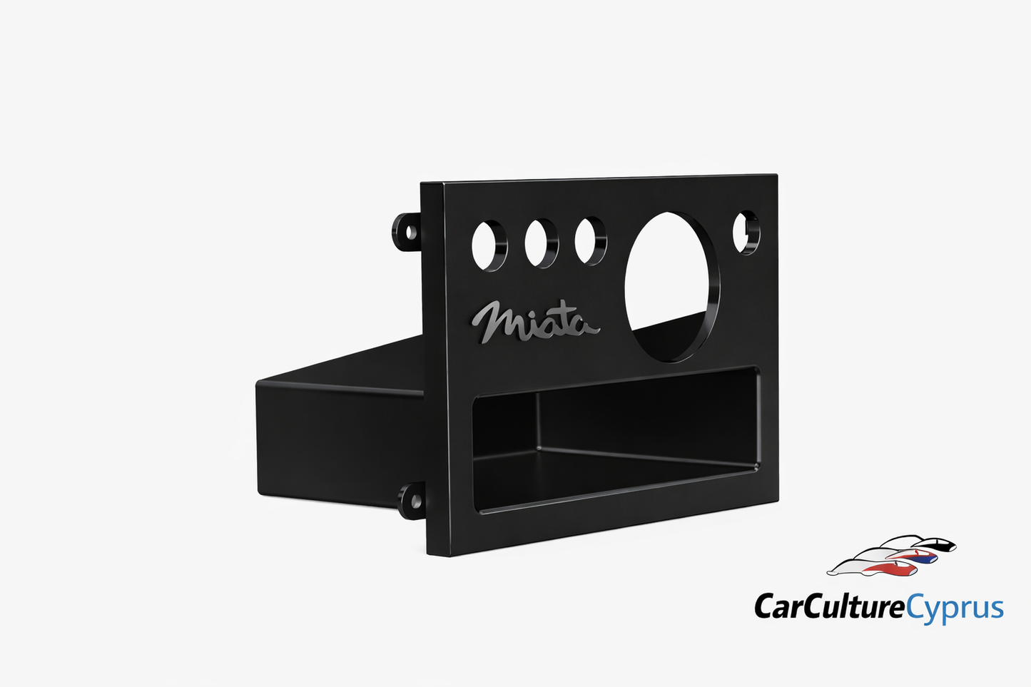 Mazda Miata NA Double DIN Radio Plate with Storage & Gauge Mount