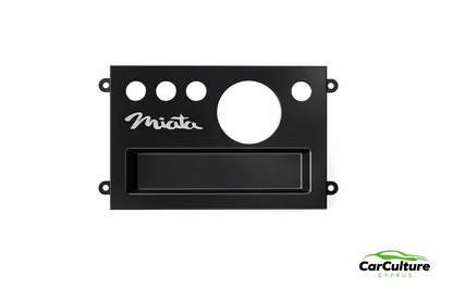 Mazda Miata NA Double DIN Radio Plate with Storage & Gauge Mount