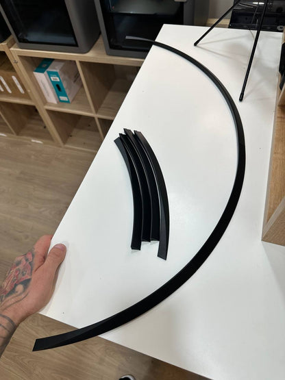 Nissan 350Z 380RS Style Fender Flares: ASA Plastic Extension Kit (8 Pieces)