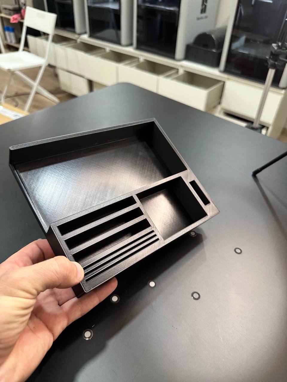 Audi Q8 Organizer e-tron Rangement latéral – Insert de compartiment de tableau de bord gauche noir