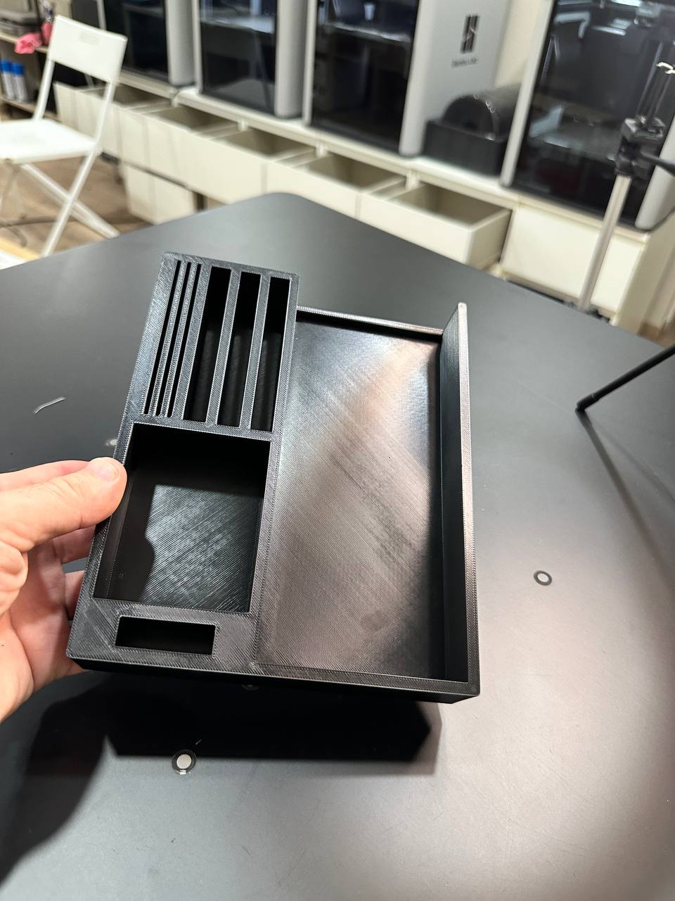 Audi Q8 Organizer e-tron Rangement latéral – Insert de compartiment de tableau de bord gauche noir