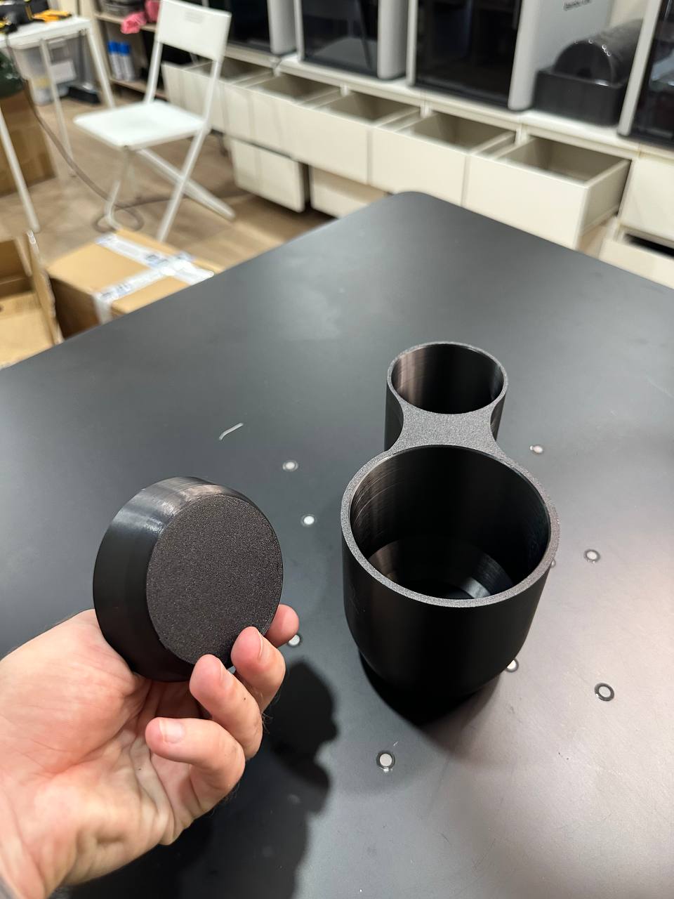 Rallonge de porte-gobelet MINI Cooper R53 | Insert inférieur en option inclus noir
