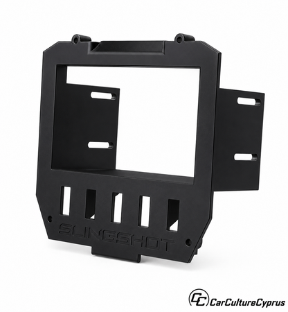 Polaris Slingshot Double-DIN Radio Mount Set – Panel & Visor