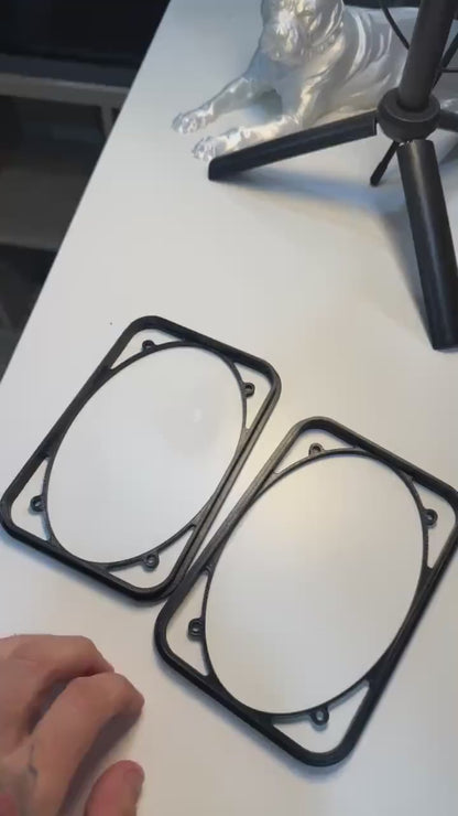 Kit d'entretoises pour haut-parleurs Porsche 944 – Paire d'adaptateurs pour haut-parleurs de porte (à partir de 1985.5)