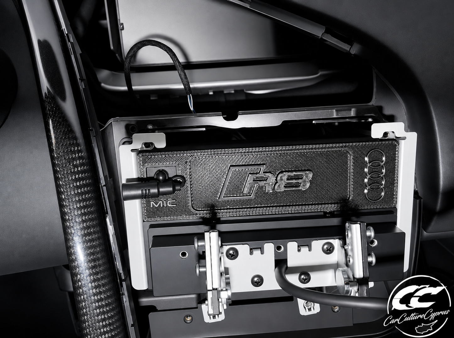 Audi R8 Gen 1 Single DIN Stereo Cover Panel – Aftermarket Radio Trim Cover