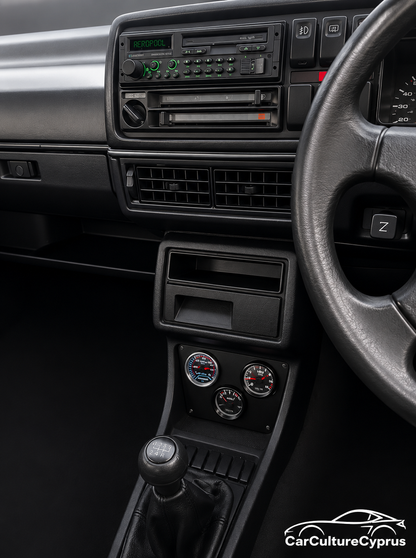 VW Golf / Rabbit Mk2 Center Console Gauge Plate Set – 52mm Instrument Panels