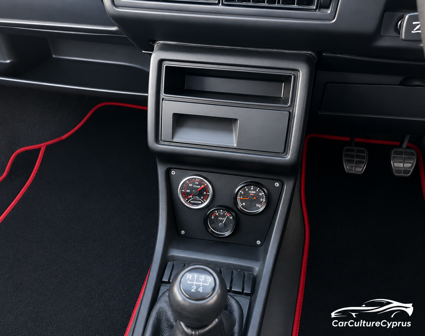VW Golf / Rabbit Mk2 Center Console Gauge Plate Set – 52mm Instrument Panels