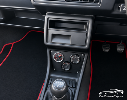 VW Golf / Rabbit Mk2 Center Console Gauge Plate Set – 52mm Instrument Panels