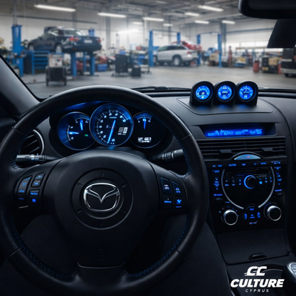 Mazda RX8 Triple Gauge Pod – 52mm Interior Trim Mount