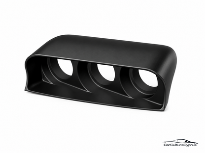 Mazda RX-8 Center Console Gauge Pod – 3×52mm Angled Insert with Hood