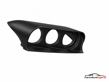 Mazda RX-8 Center Console Gauge Pod – 3×52mm Angled Insert with Hood