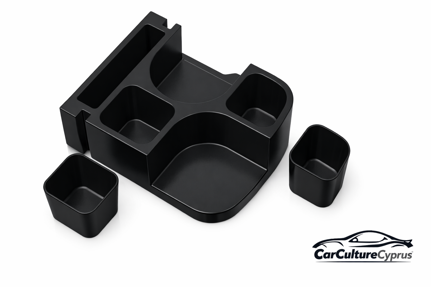 Skoda Kodiaq Center Console Organizer Cup Holder | Removable Pots Design