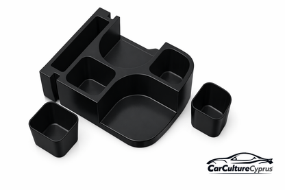 Skoda Kodiaq Center Console Organizer Cup Holder | Removable Pots Design