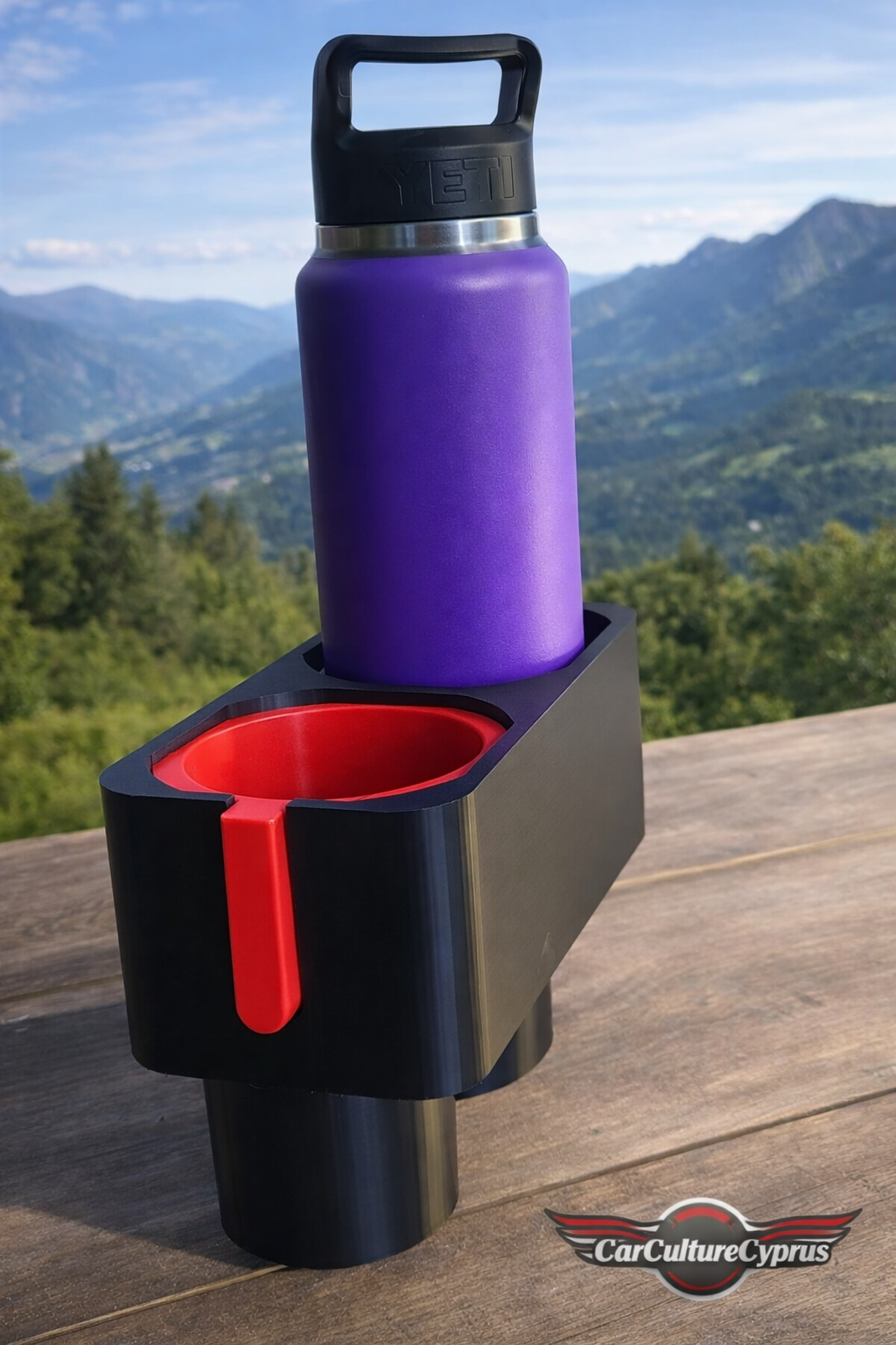 Tesla Model 3 / Model Y Large Cup Holder Insert for Mason Jar & YETI Bottle