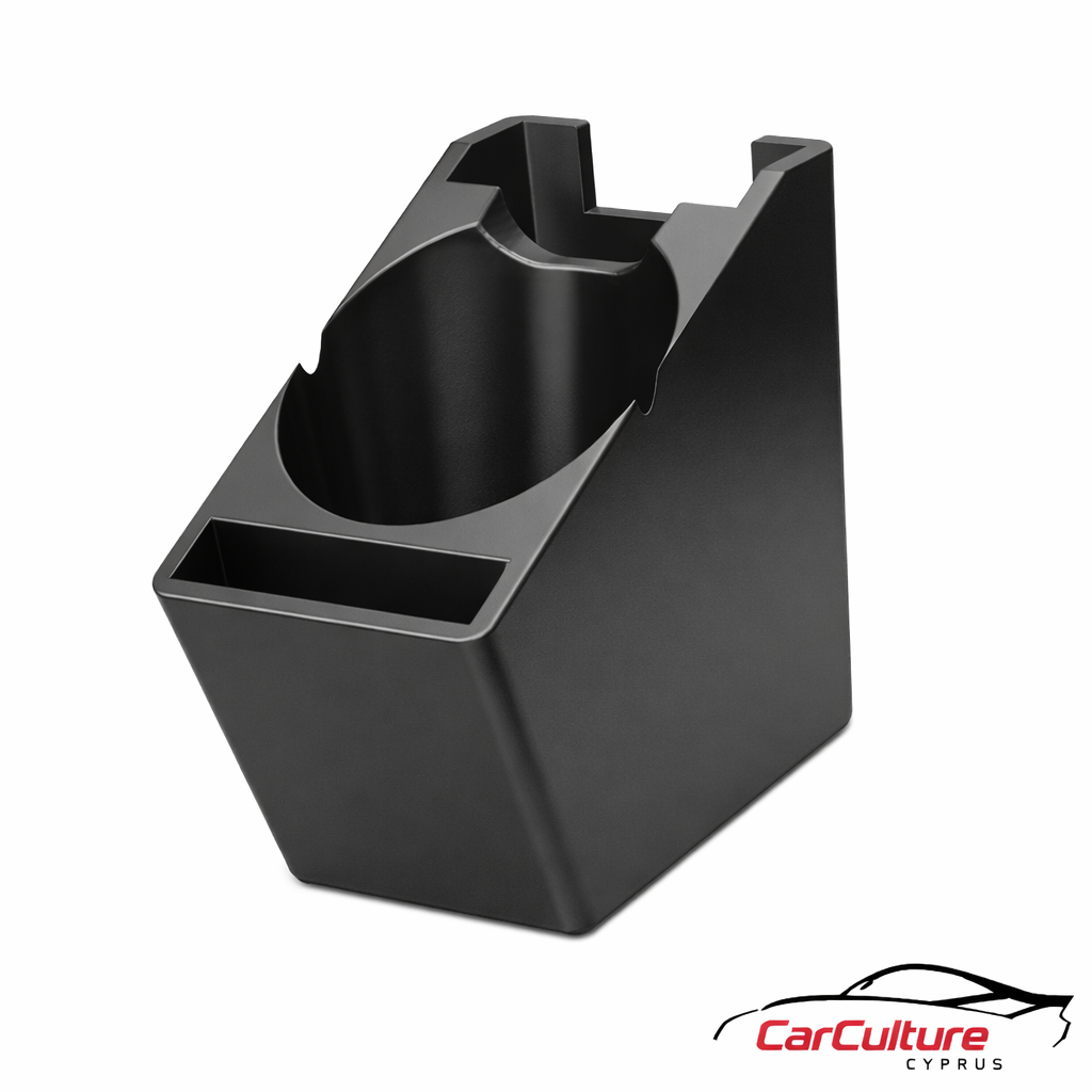 Toyota Land Cruiser FJ80 Cup Holder – Center Console Insert with Storage (Fits Large Mugs)