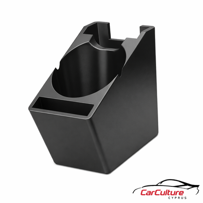 Toyota Land Cruiser FJ80 Cup Holder – Center Console Insert with Storage (Fits Large Mugs)