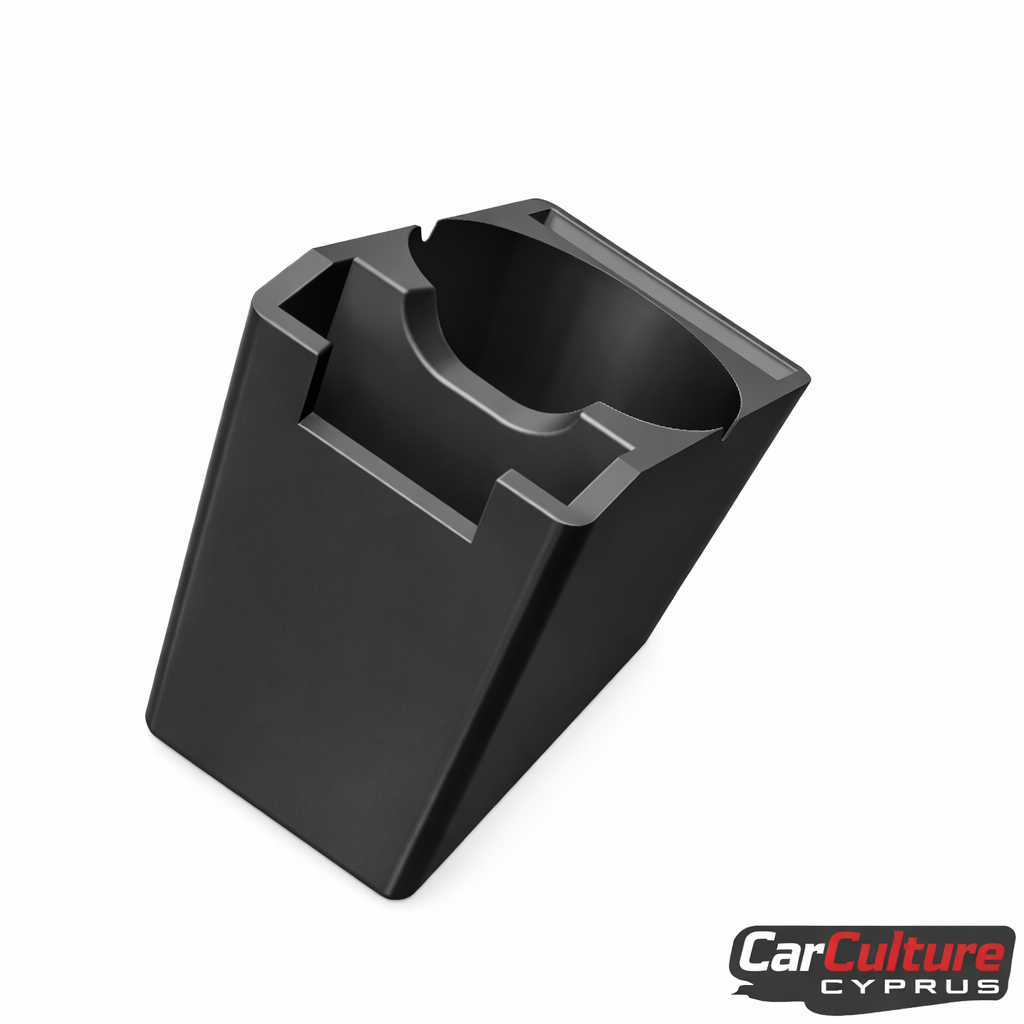 Toyota Land Cruiser FJ80 Cup Holder – Center Console Insert with Storage (Fits Large Mugs)