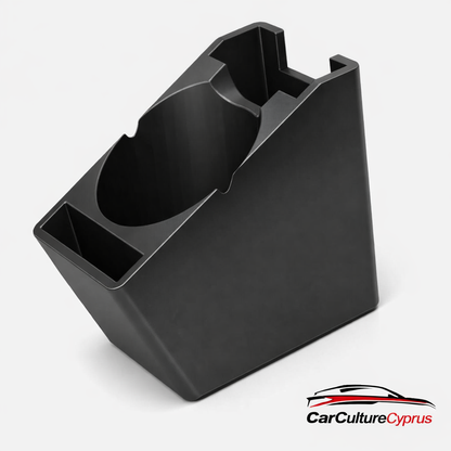 Toyota Land Cruiser FJ80 Cup Holder – Center Console Insert with Storage (Fits Large Mugs)