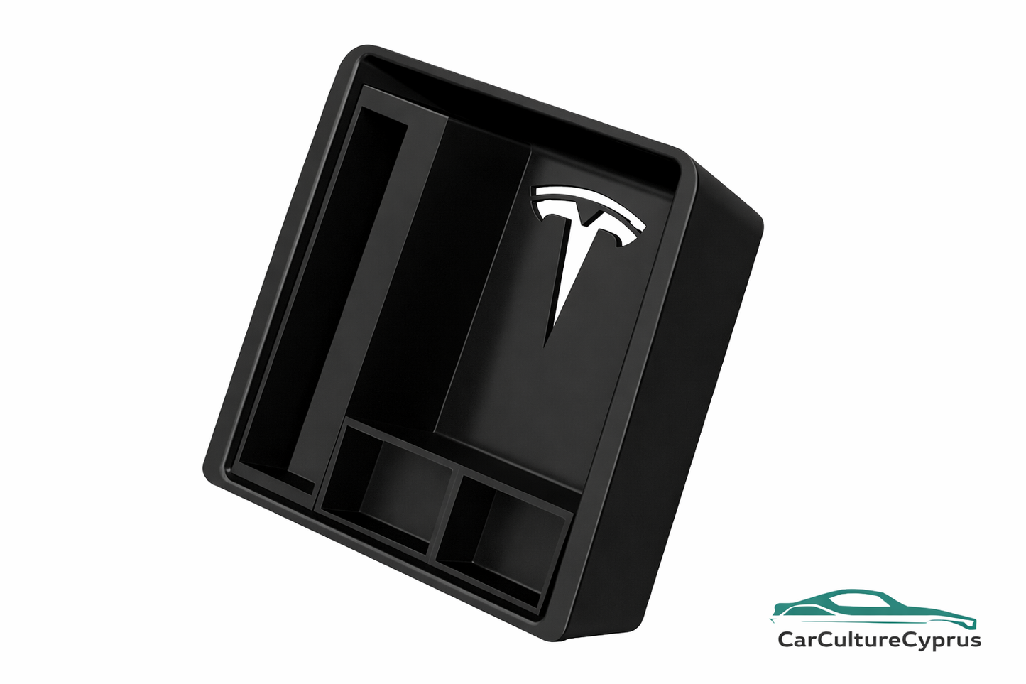Tesla Model 3 Center Console Organizer Tray | 3D Printed Insert | 2020–2023 | Black