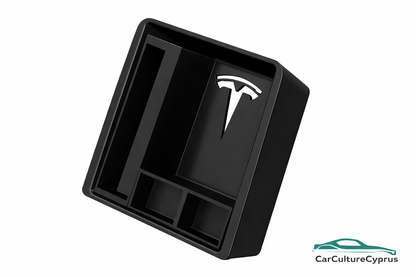 Tesla Model 3 Center Console Organizer Tray | 3D Printed Insert | 2020–2023 | Black