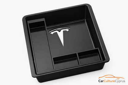Tesla Model 3 Center Console Organizer Tray | 3D Printed Insert | 2020–2023 | Black