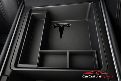 Tesla Model 3 Center Console Organizer Tray | 3D Printed Insert | 2020–2023 | Black