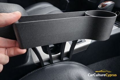 Car Seat Gap Filler Storage Caddy – Left / Right Side – Seat to Console Organizer Pocket