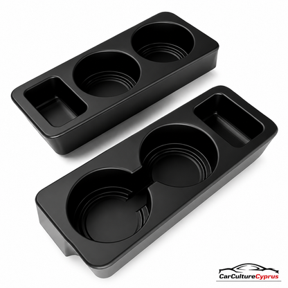 Mercedes-Benz 190E W201 Cup Holder Insert – 2 Cup Center Console Organizer (2 Versions)